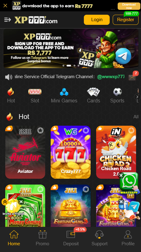 xp777 game banner image