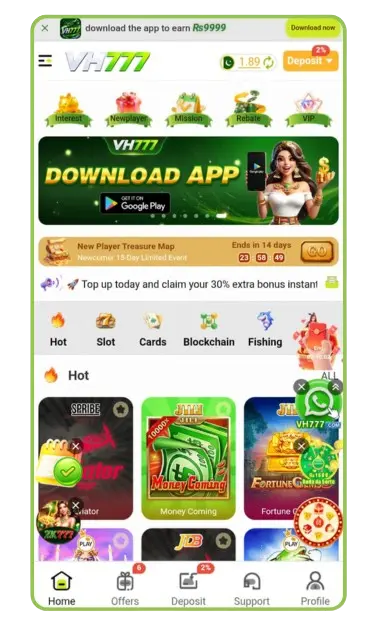 vh777 available games screenshot